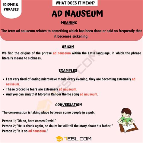 nauseam definition